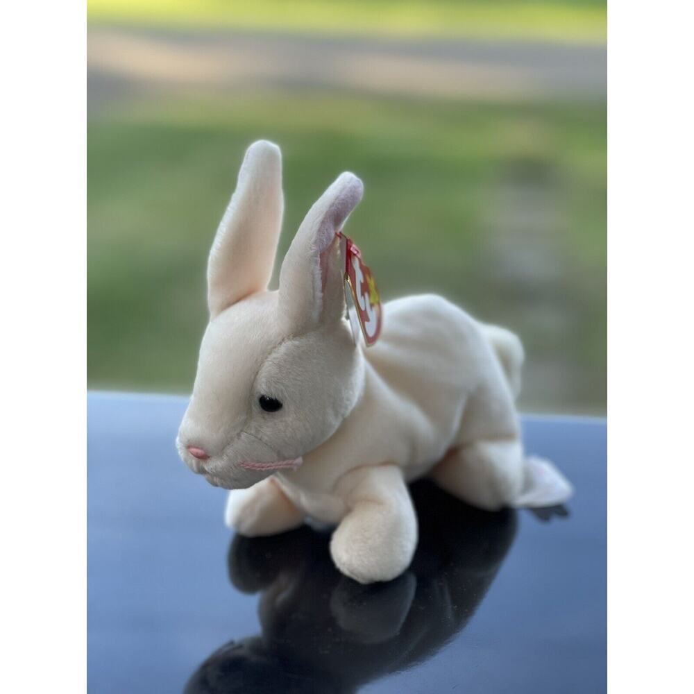 Ty Beanie Baby Nibbler The‎ Rabbit Collectible Plush Retired Vintage 1999